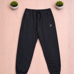 Gymshark Joggers Men’s Large Black Sweatpants Athletic Tapered Gym Athleisure
